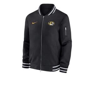 Nike Men’s Missouri Tigers NCAA Black Full-Zip Bomber Jacket Black Size L